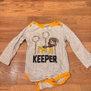 Baby Boys Girls Harry Potter Quidditch I'm A Keeper Long Sleeve Bodysuit18M Soft